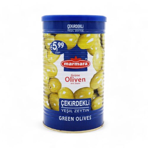Marmara Grüne Oliven mit Stein 800g