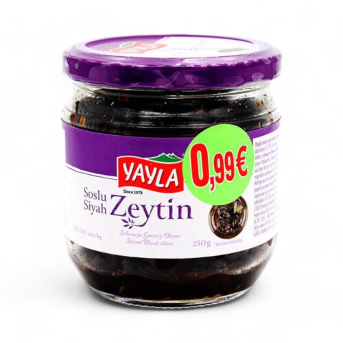 Yayla Soslu Siyah Zeytin 250g