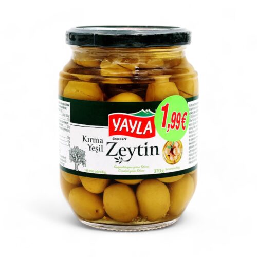 Yayla Yesil Kirma Zeytin 370g