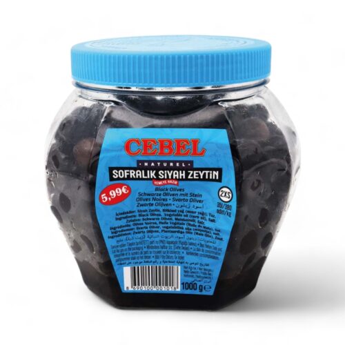 Cebel Orta Siyah Zeytin 1kg