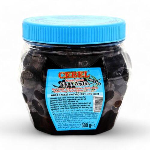 Cebel Orta Siyah Zeytin 500g 2XS