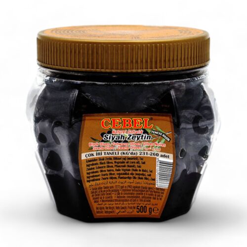 Cebel Cok Iri Siyah Zeytin 500g