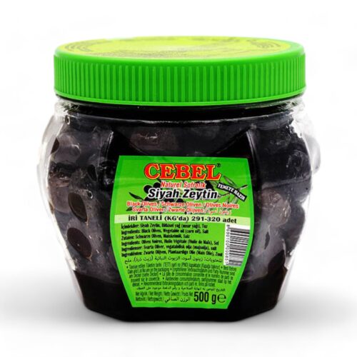 Cebel Iri Siyah Zeytin 500g
