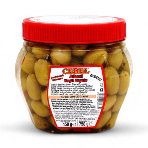 Cebel Biberli Yesil Zeytin 450g