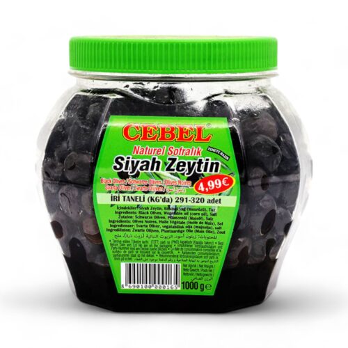 Cebel Iri Siyah Zeytin 1kg