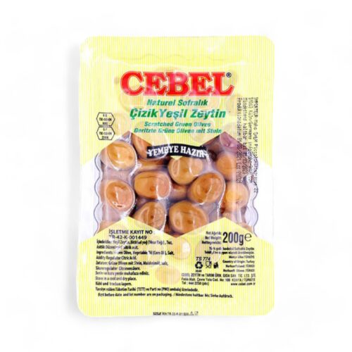 Cebel Cizik Yesil Zeytin 200g M