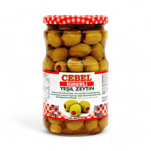 Cebel Biberli Yesil Zeytin 400g 2XL