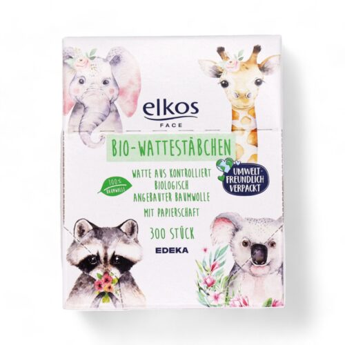 Elkos Bio-Wattestäbchen 300st.
