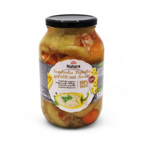 Natura Somborka gefüllt mit Kraut scharf