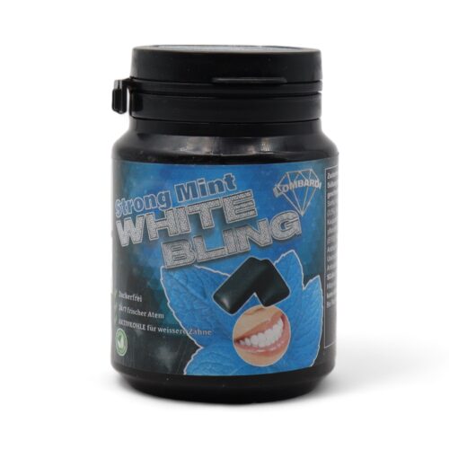 Kaugummi White Bling Strong Mint 63g