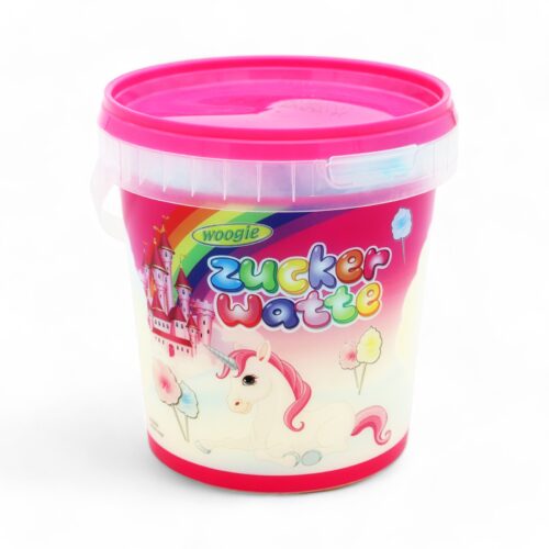 Zuckerwatte Einhorn Eimer 50g