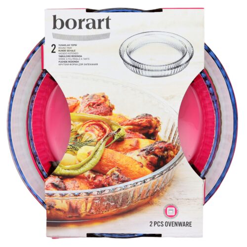 Borart Auflaufform Set 2 Stk Rund