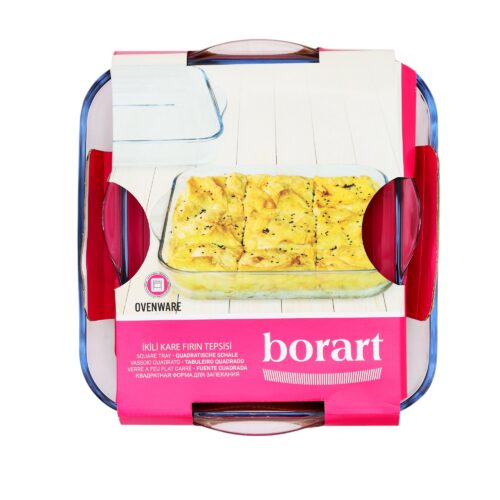 Borart Auflaufform Set 2stk Quadrad